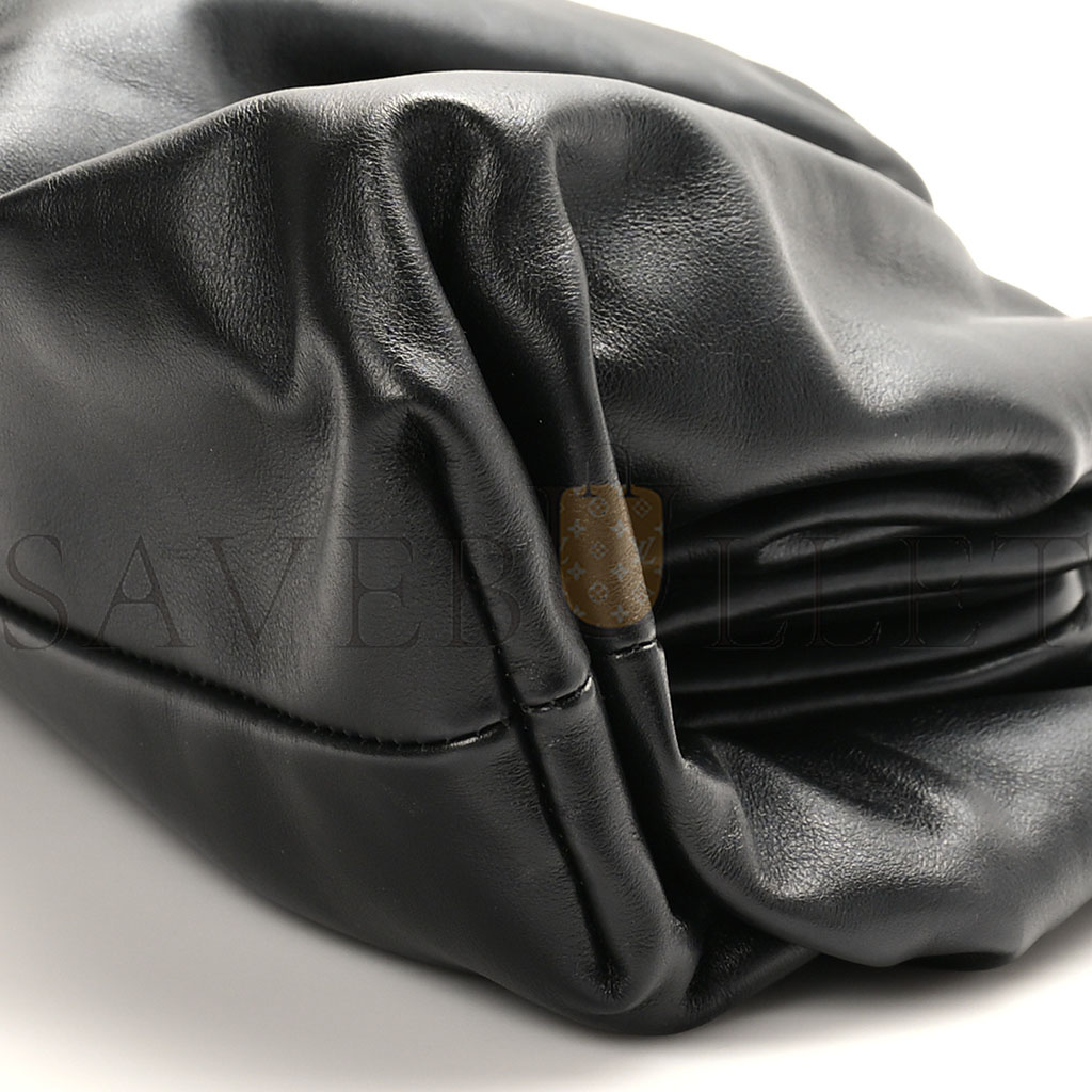 bo*te*ga Ve*ne*ta smooth butter calf the pouch oversized clutch black (38*18*8cm)
